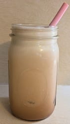 Maple and vanilla cold brew coffee.